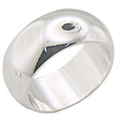 JCE243 Rhodium Brass Ring with No Stone