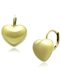 JCE1128 IP Gold(Ion Plating) Stainless Steel Earrings with No Stone